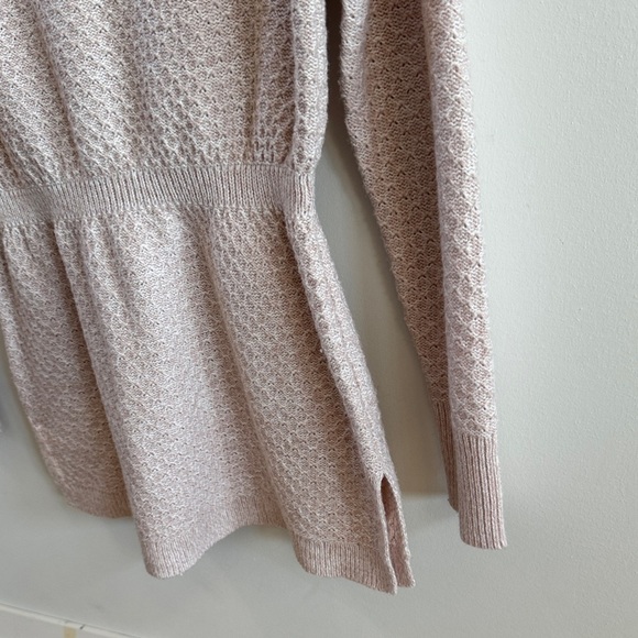 RW&CO. Pink Knit Top with White Lace Detail - Picture 4 of 7